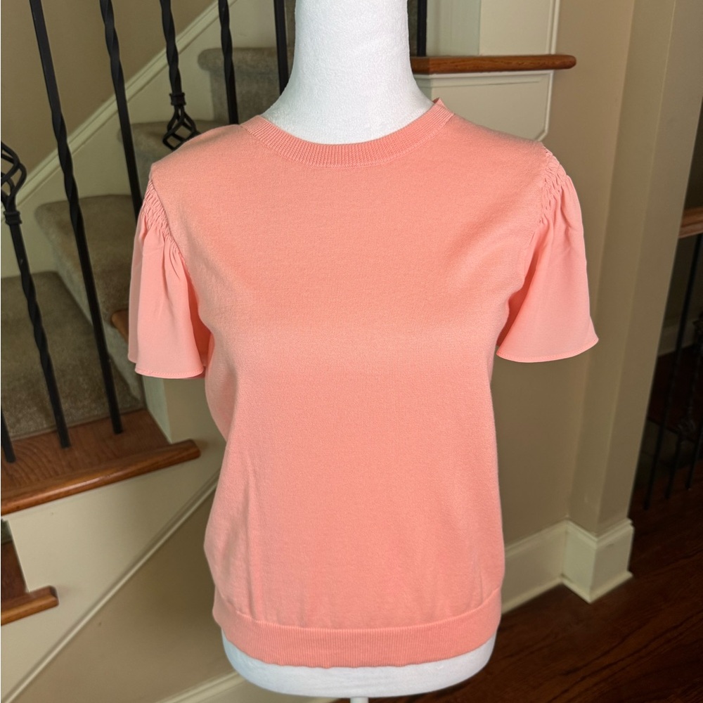LOFT Coral Short Sleeve Women's Top NWT